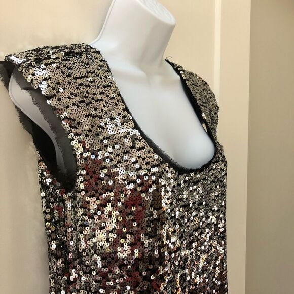 White House Black Market sequin shift dress woman’s size M - Picture 4 of 6